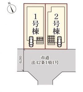 北本町２丁目　区画図